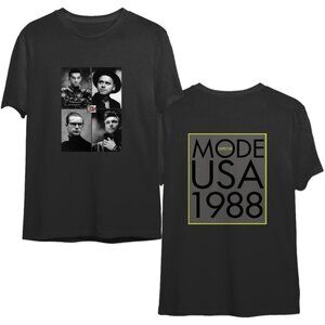 Depeche Mode USA Tour 1988 Concert Music Band Fan Double Sided Graphic T-Shirt05
